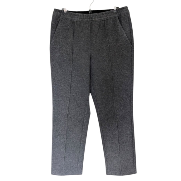 Aritzia Babaton Fitzgerald Pant Grey Pull-On Flannel Pleated Old Money Women L - Picture 2 of 12
